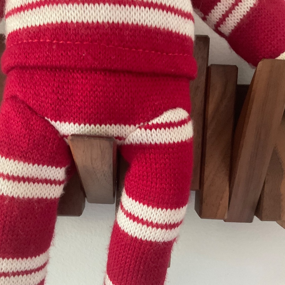Sock monkey,red and white - Picture 6 of 11